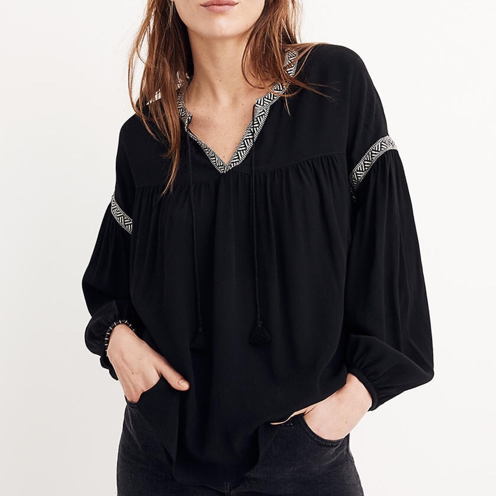 Madewell blouson sleeve shirt top